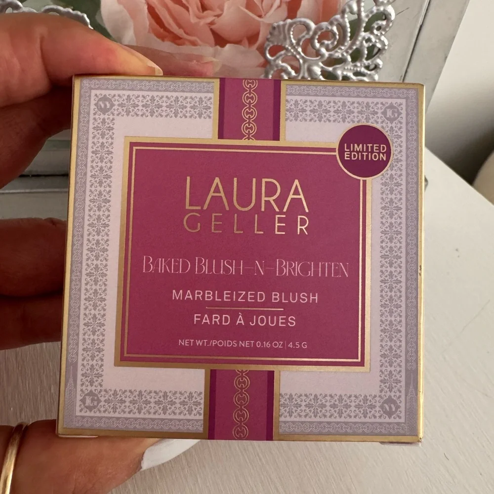 LAURA GELLER LIMITED EDITION MARBLEIZED BLUSH COLOR SKYLINE SUNSET